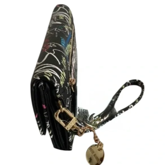 Steve Madden Black Multicolor Graphic Wallet - Picture 5 of 5